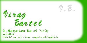 virag bartel business card